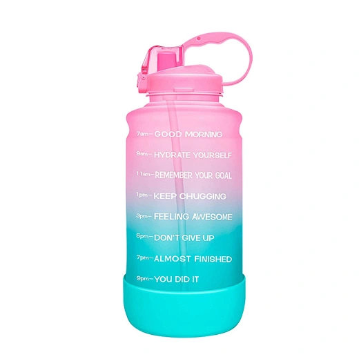 Doyoung half gallon water bottle with straw and handle